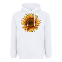 White sunflower Heavyweight Hoodie - BarkalooDesign