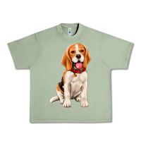 Oil Green beagle Urban Heavy Tee - Artiststas