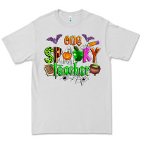 Dove Grey one spooky teacher Premium Tee - Zillion Design Studio
