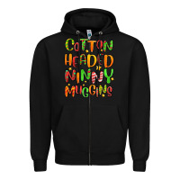 Black cotton headed ninny muggins Zipper Hoodie - MaliasSmallBusiness