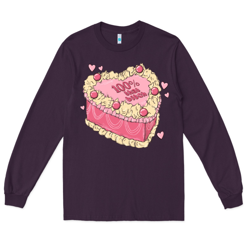 100 Percent That Bitch Long Sleeve Tee by MaliasSmallBusiness | Teevron