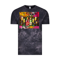 Cloud Black Christmas champagne bottles and Vintage Tee - AdoDesignShop