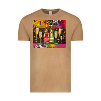 Vintage Camel Christmas champagne bottles and Vintage Tee - AdoDesignShop