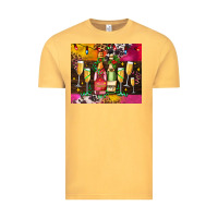 Christmas Champagne Bottles And Vintage Tee | Teevron