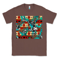 Chestnut aztec leopard cowhide turquoise Classic Tee - BarkalooDesign