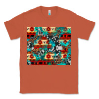 Copper aztec leopard cowhide turquoise Classic Tee - BarkalooDesign