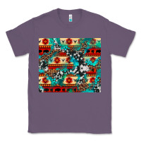 Lavender aztec leopard cowhide turquoise Classic Tee - BarkalooDesign