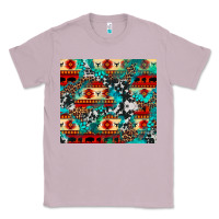 Lilac aztec leopard cowhide turquoise Classic Tee - BarkalooDesign