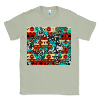 Matcha aztec leopard cowhide turquoise Classic Tee - BarkalooDesign