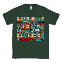 Sports Green aztec leopard cowhide turquoise Classic Tee - BarkalooDesign