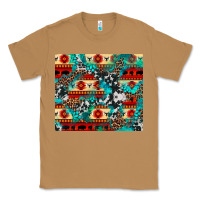 Toasted Coconut aztec leopard cowhide turquoise Classic Tee - BarkalooDesign