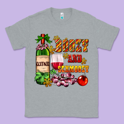 Boozy And Schmoozy Classic Tee Designed By Adodesignshop