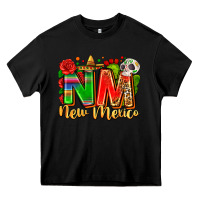 Black new mexico Heavy Core Tee - Zillion Design Studio