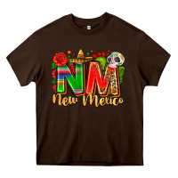 Chocolate Brown new mexico Heavy Core Tee - Zillion Design Studio
