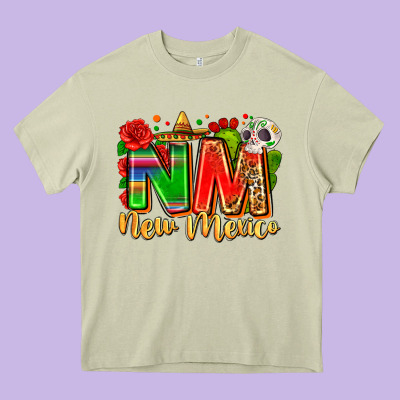 New Mexico Heavy Core Tee Designed By Zillion Design Studio