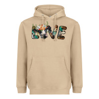 Mushroom love with holstein cow Heavyweight Hoodie - BarkalooDesign
