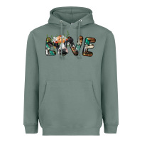 Sage love with holstein cow Heavyweight Hoodie - BarkalooDesign