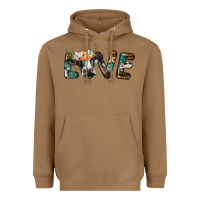 Toasted Coconut love with holstein cow Heavyweight Hoodie - BarkalooDesign