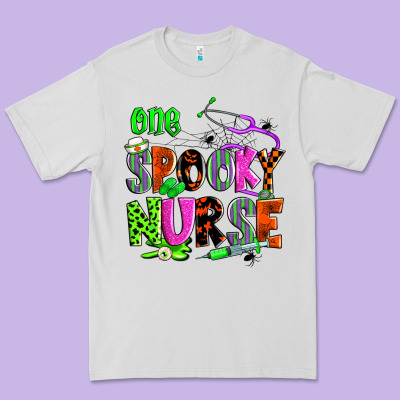 One Spooky Nurse Premium Tee Designed By Zillion Design Studio