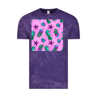 Cloud Purple summer ocean seamless pattern Vintage Tee - BundleAndBundleShop
