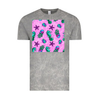 Cloud Rock summer ocean seamless pattern Vintage Tee - BundleAndBundleShop