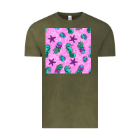 Vintage Olive summer ocean seamless pattern Vintage Tee - BundleAndBundleShop