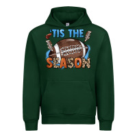 Forest Green Tis the season lightning bolt Urban Hoodie - HowdyJamesFarm