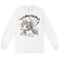White i'm fucking fabulous Long Sleeve Tee - MaliasSmallBusiness