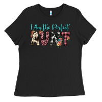 Black i am perfect aunt Ladies Tee - JahusDesignShop