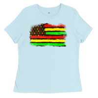 Juneteenth Flag Ladies Tee | Teevron