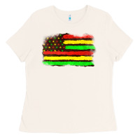 Bone juneteenth flag Ladies Tee - texasbilliewilder
