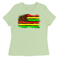 Matcha juneteenth flag Ladies Tee - texasbilliewilder