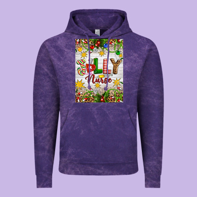 Christmas Jolly Nurse Vintage Hoodie Designed By Artiststas