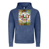 Vintage Denim Christmas Jolly Nurse Vintage Hoodie - Artiststas