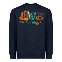 Love Horses  Leather Turquoise Leopard Heavyweight Sweatshirt | Teevron