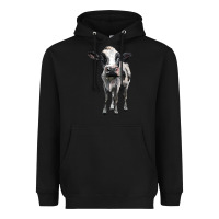 Black holstein cow Heavyweight Hoodie - BarkalooDesign