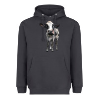 Smoke holstein cow Heavyweight Hoodie - BarkalooDesign
