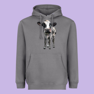 Holstein Cow Heavyweight Hoodie Designed By Barkaloodesign