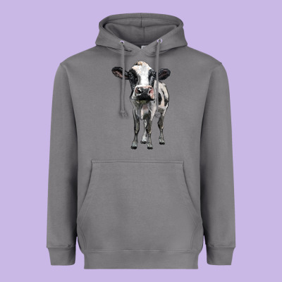 Holstein Cow Heavyweight Hoodie Designed By Barkaloodesign