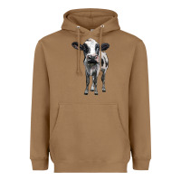 Toasted Coconut holstein cow Heavyweight Hoodie - BarkalooDesign