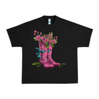 Black valentines day western boots and roses Urban Heavy Tee - AdoDesignShop