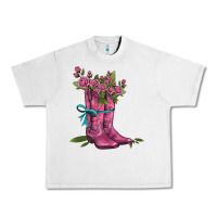 Lunar Rock valentines day western boots and roses Urban Heavy Tee - AdoDesignShop