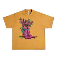 Peanut Butter valentines day western boots and roses Urban Heavy Tee - AdoDesignShop