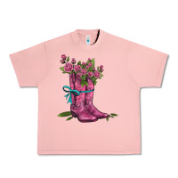 Salmon valentines day western boots and roses Urban Heavy Tee - AdoDesignShop