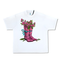 White valentines day western boots and roses Urban Heavy Tee - AdoDesignShop