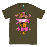 Army Green world's best nana ever Classic Tee - Jasminsmagicworld