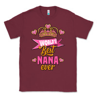 Burgundy world's best nana ever Classic Tee - Jasminsmagicworld