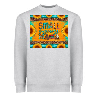 Small Business Mama Leopard Turquoise Aztec Serape Cowhide Sunflowers Heavyweight Sweatshirt | Teevron