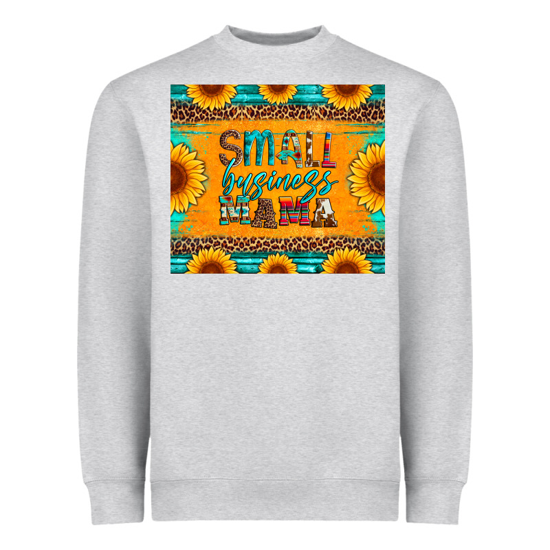 Small Business Mama Leopard Turquoise Aztec Serape Cowhide Sunflowers Heavyweight Sweatshirt by Artiststas | Teevron