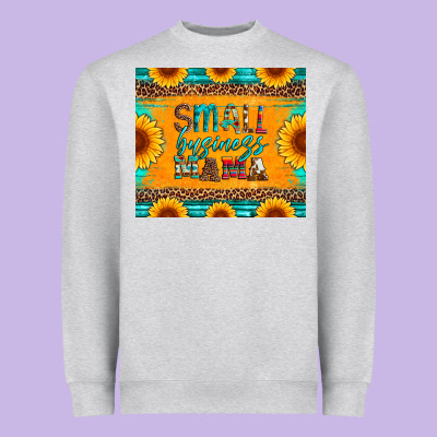 Small Business Mama Leopard Turquoise Aztec Serape Cowhide Sunflowers Heavyweight Sweatshirt Designed By Artiststas